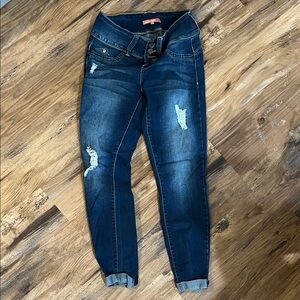 YMI Women's Skinny Jeans - Dark Blue